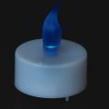 Bougie LED chauffe plat bleue