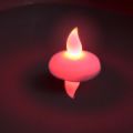 Bougie LED flottante flamme rouge