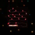 Guirlande LED submersible à piles rouge