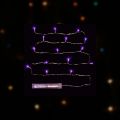 Guirlande LED submersible à piles violet