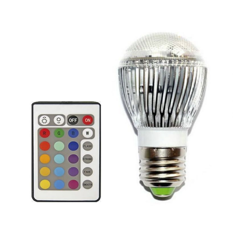 Ampoule led rvb + blanc avec télécommande - Lux et Déco, Ampoule led e27