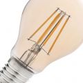 Ampoule LED standard à filaments verre ambré