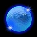 Balle de golf lumineuse LED bleue