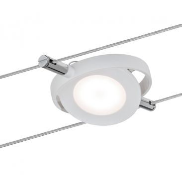 Lampe câble, LED, 1x4W, RoundMac 12 V DC, blanc dépoli 