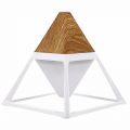 Lampe sans fil Pyramide blanche sommet bois