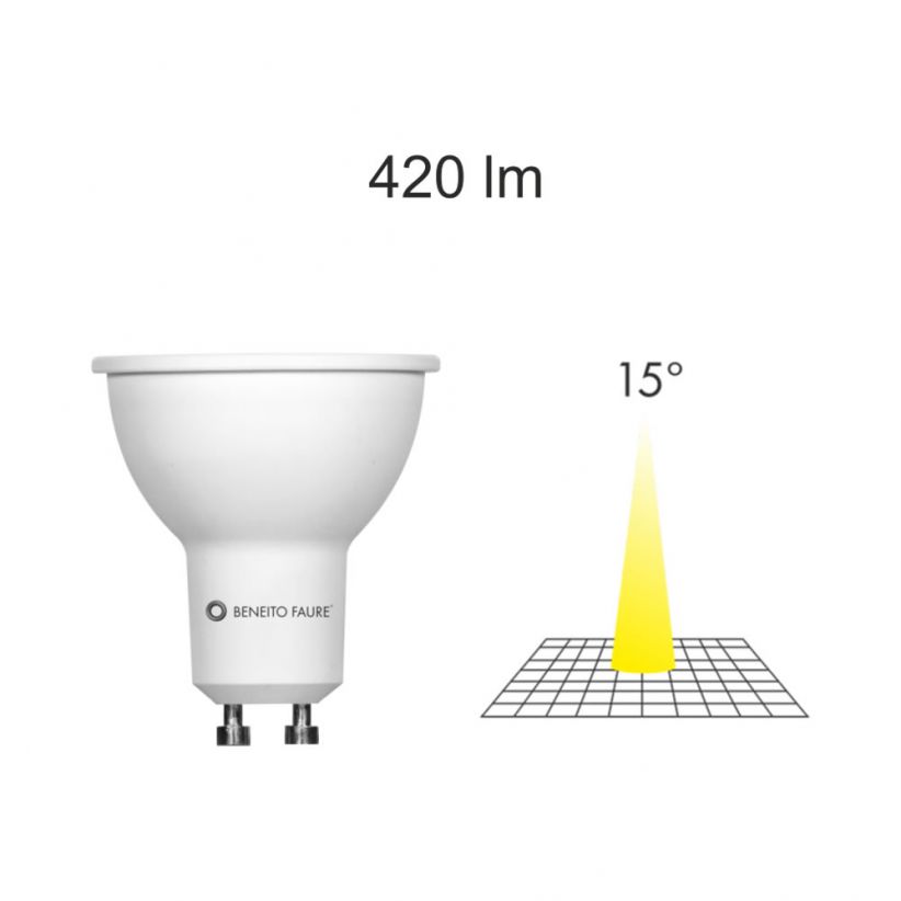 Ampoule LED GU10 7 Watts 15° Narrow dimmable