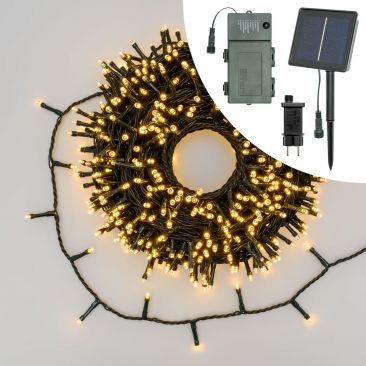 Guirlande 1000 LED Solaire Multi Usage 50 mètres