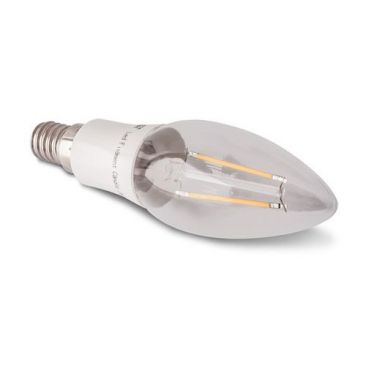Ampoule LED E14 à filament 2 Watts blanc chaud