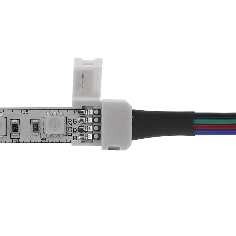 Câble avec connecteur pour ruban led rvb - Lux et Déco, Ruban led et  accessoires