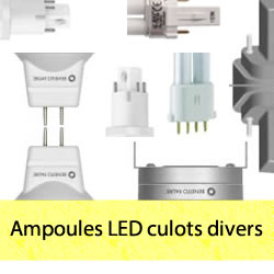 Ampoules LED G24, E40, G53, BA15d, G12, MR11