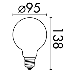 Ampoule LED à filaments