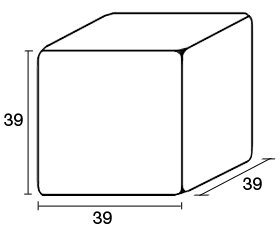 Cube lumineux pouf Kubo