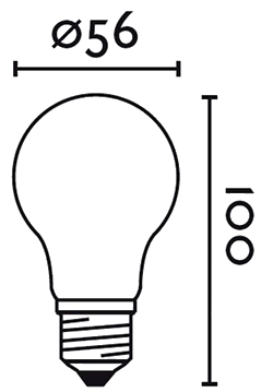 Dimensions ampoule LED E27